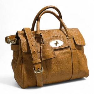 Mulberry Bayswater Textured Leather Satchel